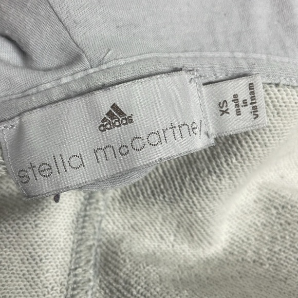 Adidas by Stella McCartney gray zipper front sweatshirt jacket with hood size XS - Picture 6 of 7